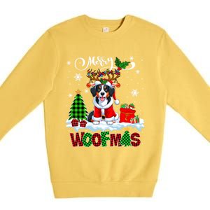 Merry Christmas Woof Appenzeller Sennenhund Cosplay Santa Cute Gift Premium Crewneck Sweatshirt