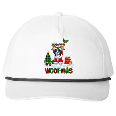 Merry Christmas Woof Appenzeller Sennenhund Cosplay Santa Cute Gift Snapback Five-Panel Rope Hat