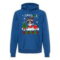 Merry Christmas Woof Appenzeller Sennenhund Cosplay Santa Cute Gift Premium Hoodie