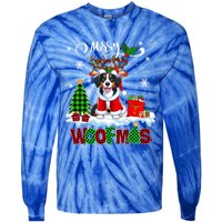 Merry Christmas Woof Appenzeller Sennenhund Cosplay Santa Cute Gift Tie-Dye Long Sleeve Shirt