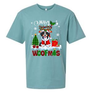 Merry Christmas Woof Appenzeller Sennenhund Cosplay Santa Cute Gift Sueded Cloud Jersey T-Shirt