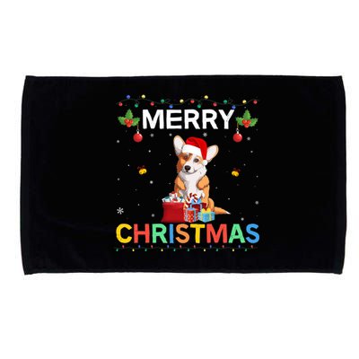 Merry Christmas Welsh Corgi Lovers Group Xmas Holiday Party Cute Gift Microfiber Hand Towel