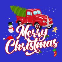 Merry Christmas With Truck Gift 16 in Basic Backpack