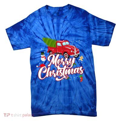 Merry Christmas With Truck Gift Tie-Dye T-Shirt