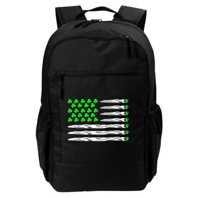 Marijuana Cannabis Weed Usa Flag Shamrock St Patricks Day Backpack