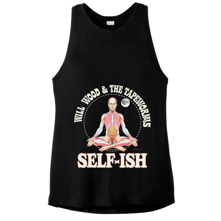 Meditation Colorful Will Wood Basic Selffish Funny Ladies PosiCharge Tri-Blend Wicking Tank