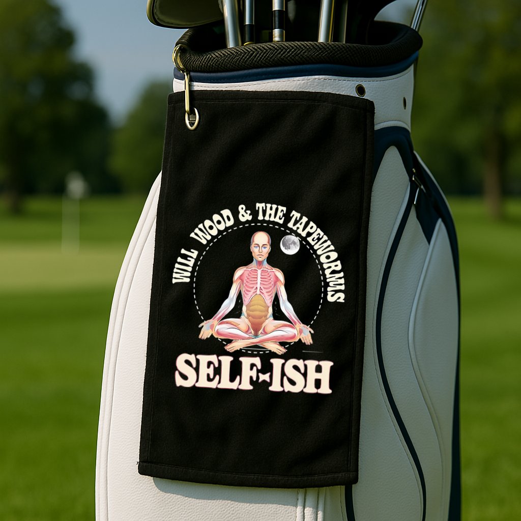 Meditation Colorful Will Wood Basic Selffish Funny Golf Towel