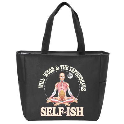 Meditation Colorful Will Wood Basic Selffish Funny Zip Tote Bag