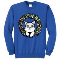 Meowy Catmas White Kitty Christmas Meaningful Gift Sweatshirt