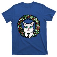 Meowy Catmas White Kitty Christmas Meaningful Gift T-Shirt