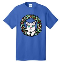 Meowy Catmas White Kitty Christmas Meaningful Gift Tall T-Shirt