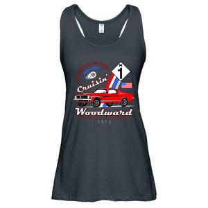 M1 Cruisin Woodward Motown The Town That Put The World On Wheels Ladies Essential Flowy Tank