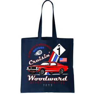 M1 Cruisin Woodward Motown The Town That Put The World On Wheels Tote Bag