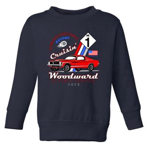 M1 Cruisin Woodward Motown The Town That Put The World On Wheels Toddler Sweatshirt