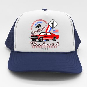 M1 Cruisin Woodward Motown The Town That Put The World On Wheels Trucker Hat