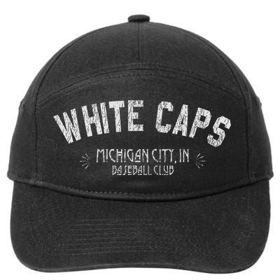 Michigan City White Caps Old School Baseball 7-Panel Snapback Hat