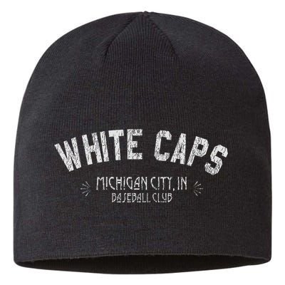 Michigan City White Caps Old School Baseball Sustainable Beanie