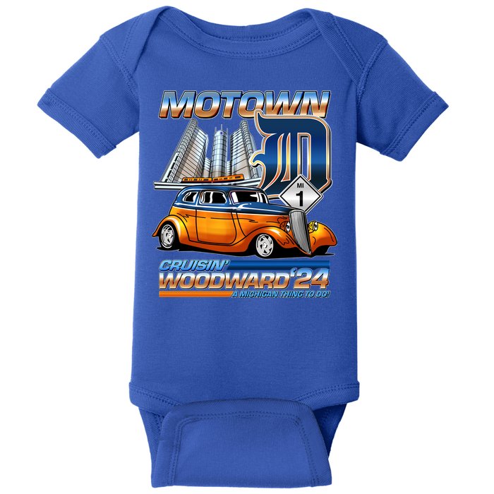 Motown Cruisin Woodward 2024 Baby Bodysuit