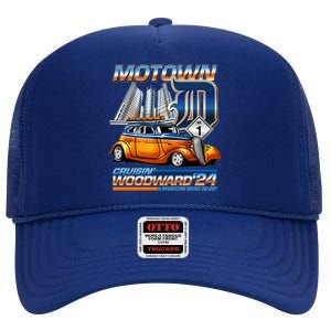 Motown Cruisin Woodward 2024 High Crown Mesh Back Trucker Hat