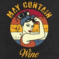 May Contain Wine Shirts Funny Wine Tasting Red Wine Lover 7 Panel Mesh Trucker Snapback Hat