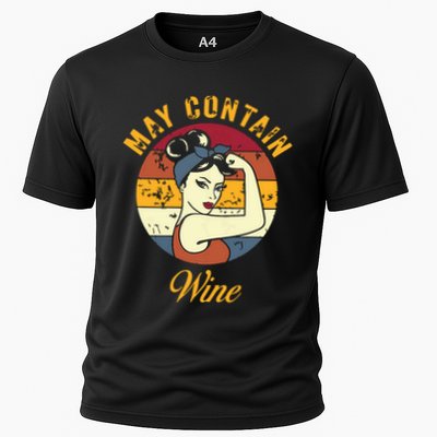 May Contain Wine Shirts Funny Wine Tasting Red Wine Lover Performance Shirt