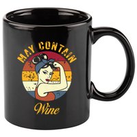 May Contain Wine Shirts Funny Wine Tasting Red Wine Lover 11oz C Handle Ceramic Mug