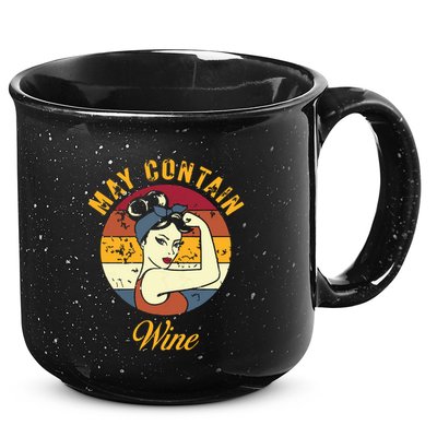 May Contain Wine Shirts Funny Wine Tasting Red Wine Lover 15oz Campfire Ceramic Mug