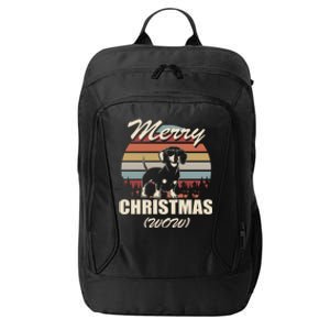 Merry Christmas Wow Dachshund Funny Christmas Gift Great Gift City Backpack