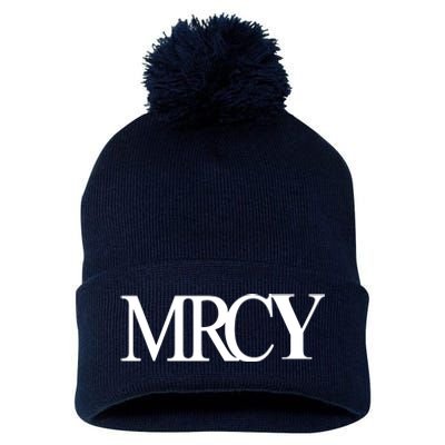 Mercy Christian Worship Words Of Faith Pom Pom 12in Knit Beanie