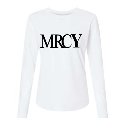 Mercy Christian Worship Words Of Faith Womens Cotton Relaxed Long Sleeve T-Shirt