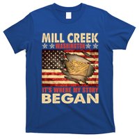 Mill Creek Washington Usa Flag 4th Of July Meaningful Gift T-Shirt