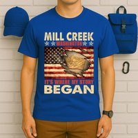 Mill Creek Washington Usa Flag 4th Of July Meaningful Gift T-Shirt