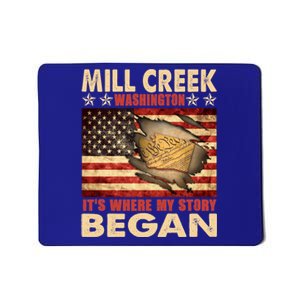 Mill Creek Washington Usa Flag 4th Of July Meaningful Gift Mousepad