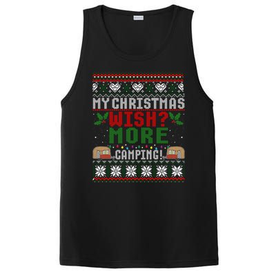 My Christmas Wish More Camping Ugly Christmas Gift PosiCharge Competitor Tank