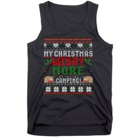 My Christmas Wish More Camping Ugly Christmas Gift Tank Top