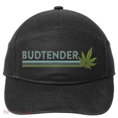 Marijuana Cannabis Weed Dispensary Agent Budtender 7-Panel Snapback Hat