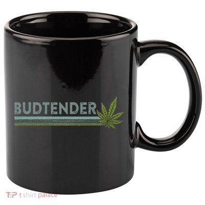 Marijuana Cannabis Weed Dispensary Agent Budtender 11oz C Handle Ceramic Mug