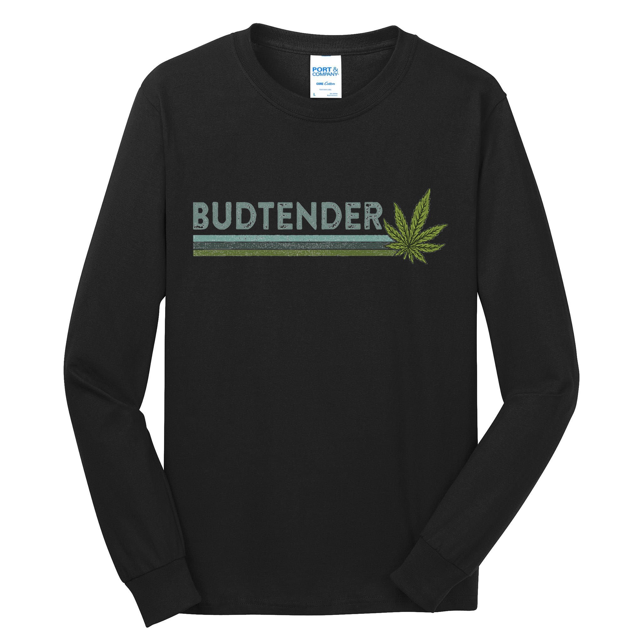 Marijuana Cannabis Weed Dispensary Agent Budtender Tall Long Sleeve T-Shirt