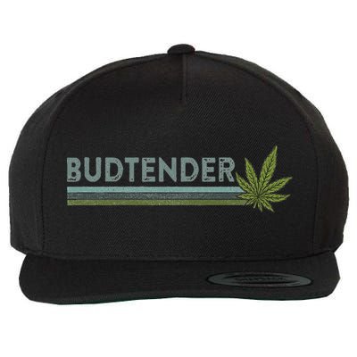 Marijuana Cannabis Weed Dispensary Agent Budtender Wool Snapback Cap