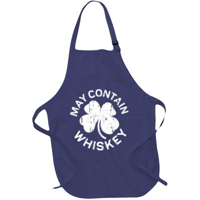 May Contain Whiskey Saint Patrick Day Apron