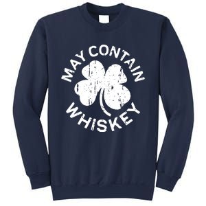 May Contain Whiskey Saint Patrick Day Sweatshirt