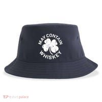 May Contain Whiskey Saint Patrick Day Sustainable Bucket Hat