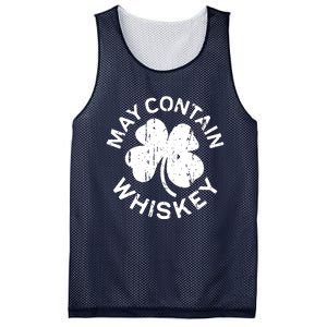 May Contain Whiskey Saint Patrick Day Mesh Reversible Basketball Jersey Tank