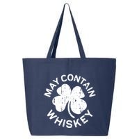 May Contain Whiskey Saint Patrick Day 25L Jumbo Tote