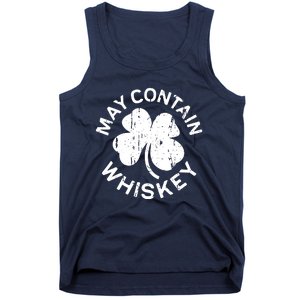 May Contain Whiskey Saint Patrick Day Tank Top