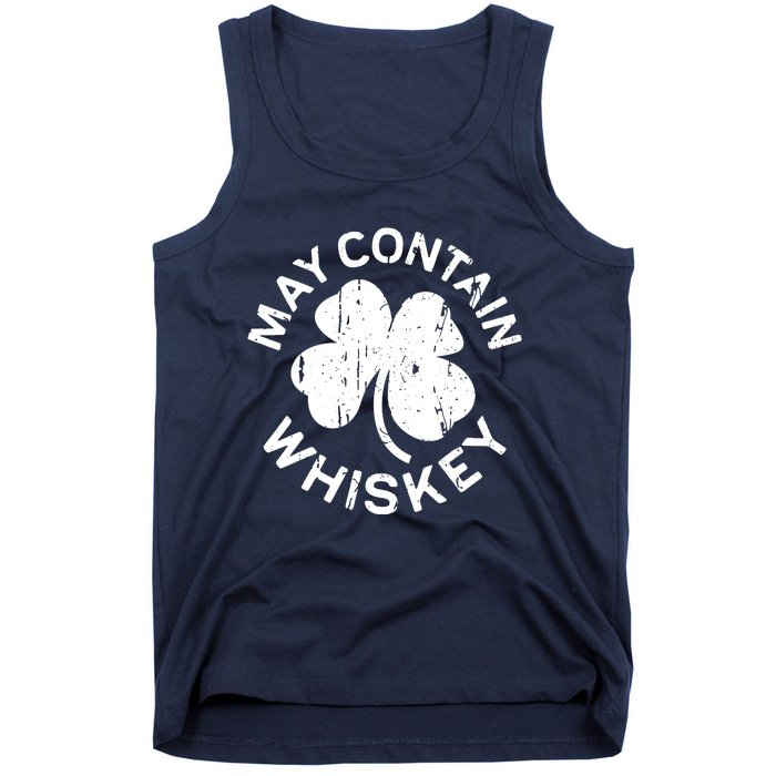 May Contain Whiskey Saint Patrick Day Tank Top