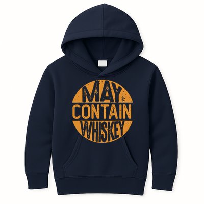 May Contain Whiskey Funny Liquor Drinking Kids Hoodie