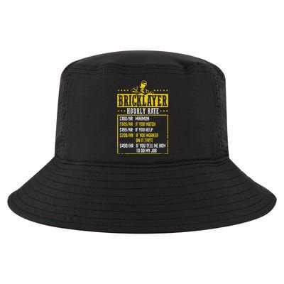 Masonry Construction Worker Funny Bricklayer Hourly Rate Cool Comfort Performance Bucket Hat