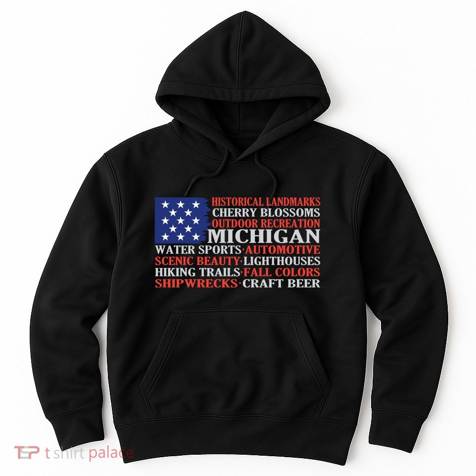 Michigan Characteristic Words Hoodie