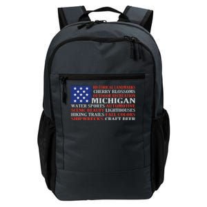 Michigan Characteristic Words Daily Commute Backpack